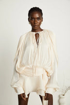 STELA | Vestido mini neutro