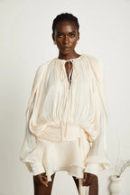 STELA | Vestido mini neutro